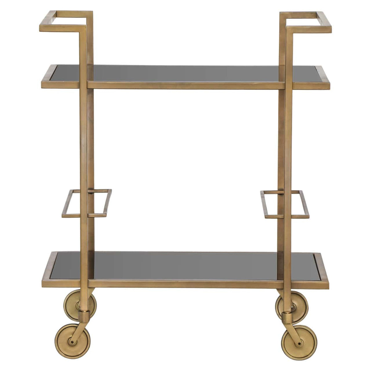 Xander Brushed Gold Drinks Trolley