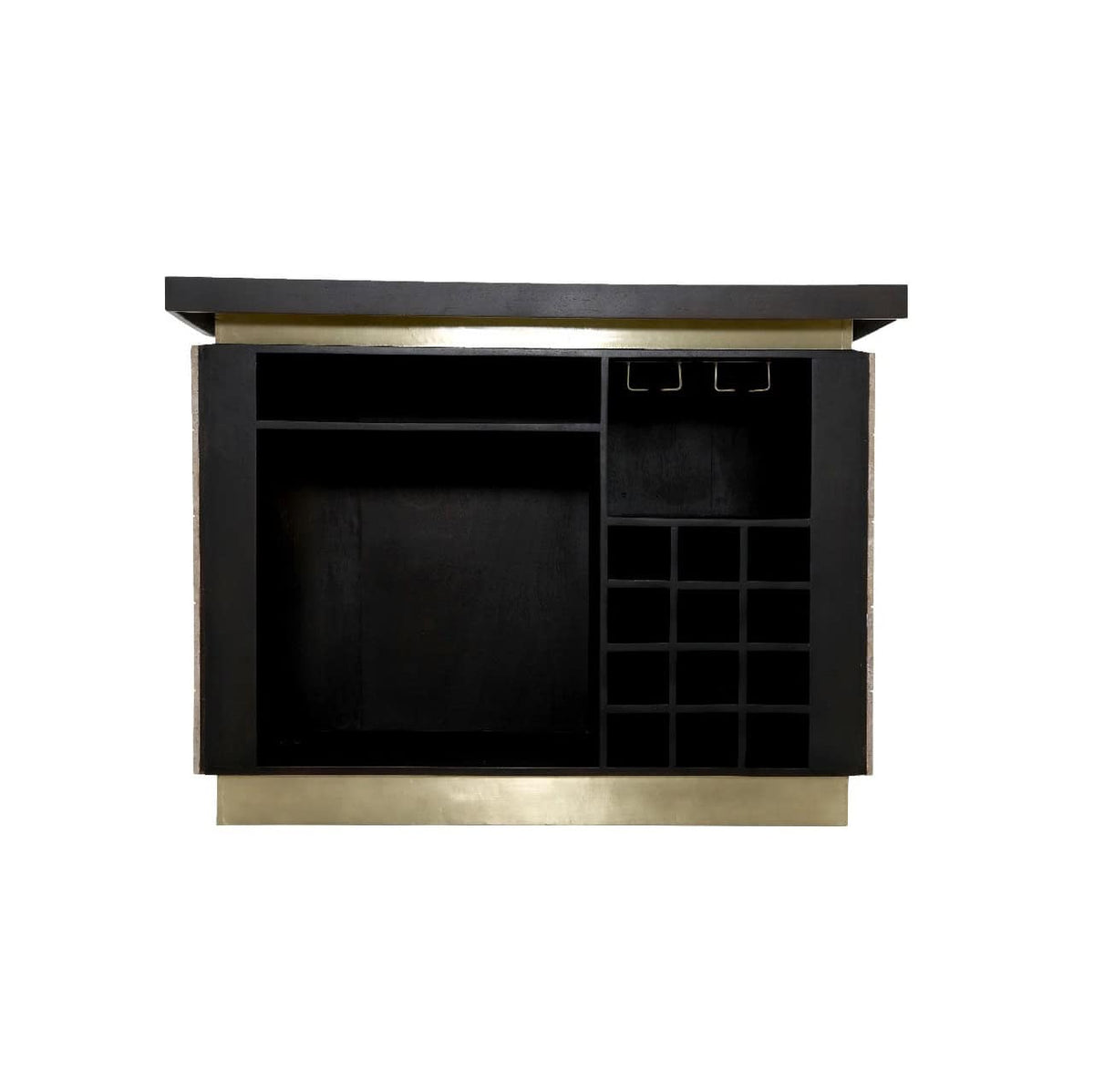 Martello Beige Home Bar Cabinet