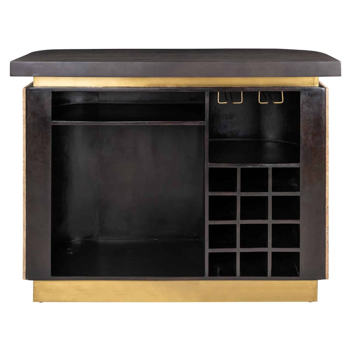 Martello Beige Home Bar Cabinet