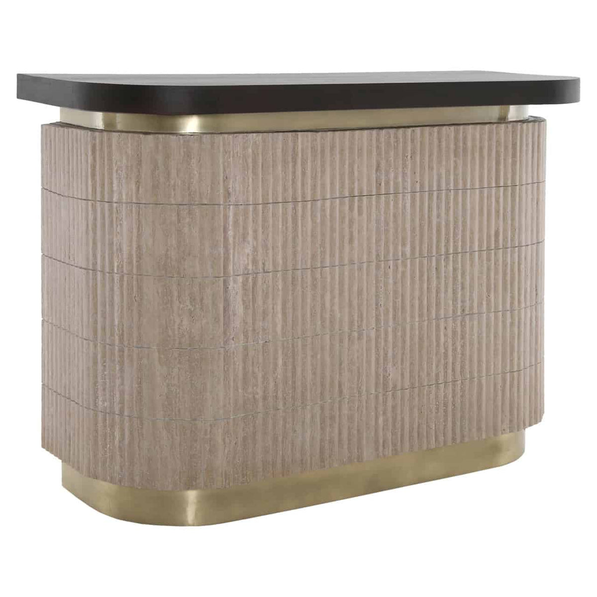 Martello Beige Home Bar Cabinet