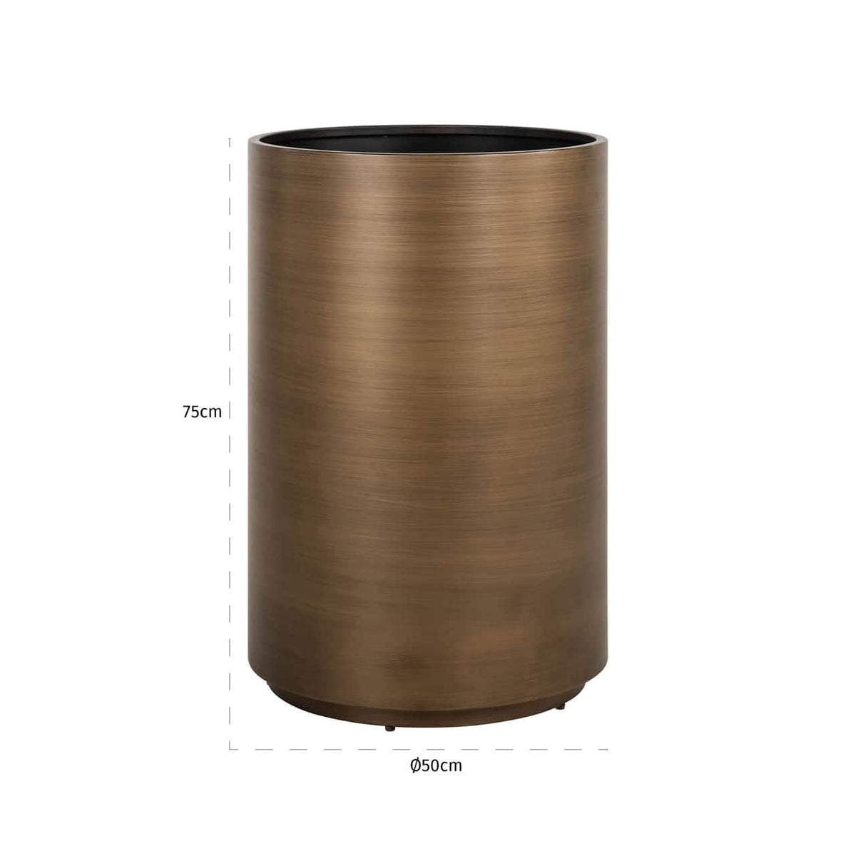Dorset Brushed Gold Planter 50cm