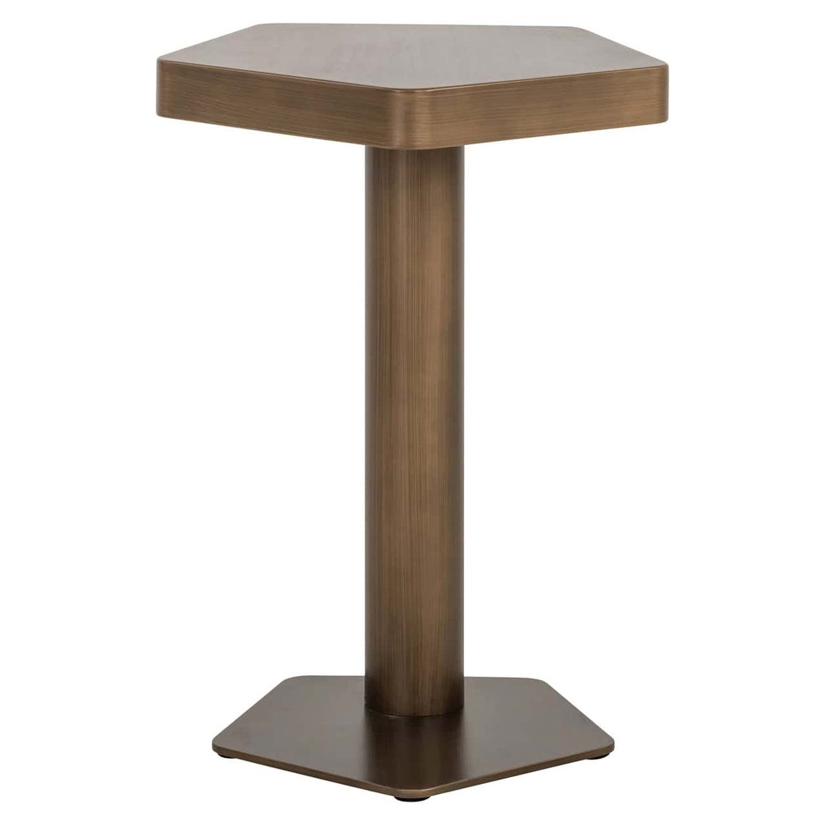 Hexham Brushed Gold Sofa Side Table