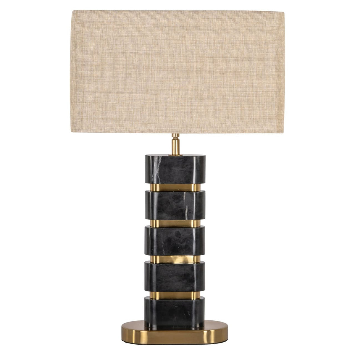 Levens Black & Gold Table Lamp