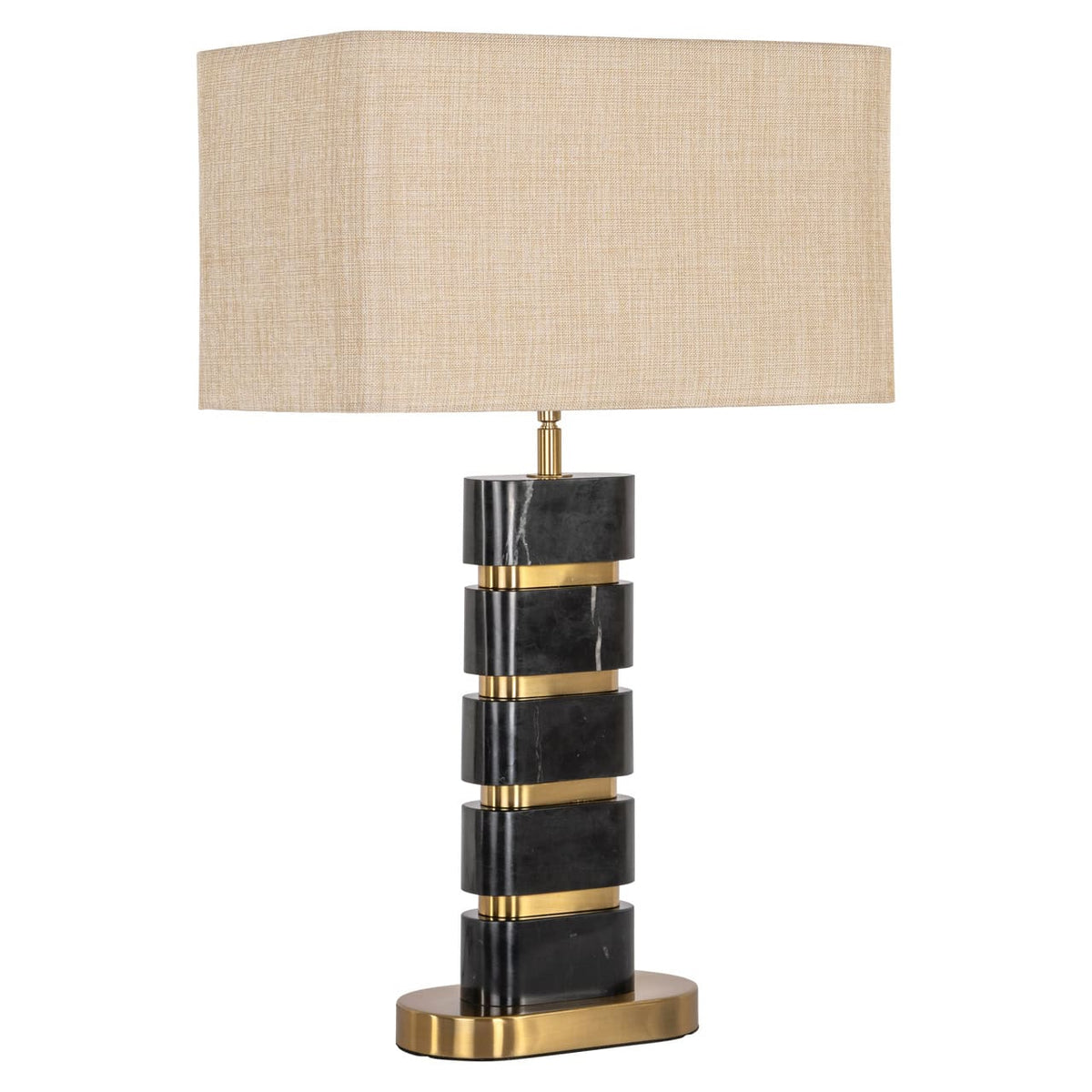 Levens Black & Gold Table Lamp