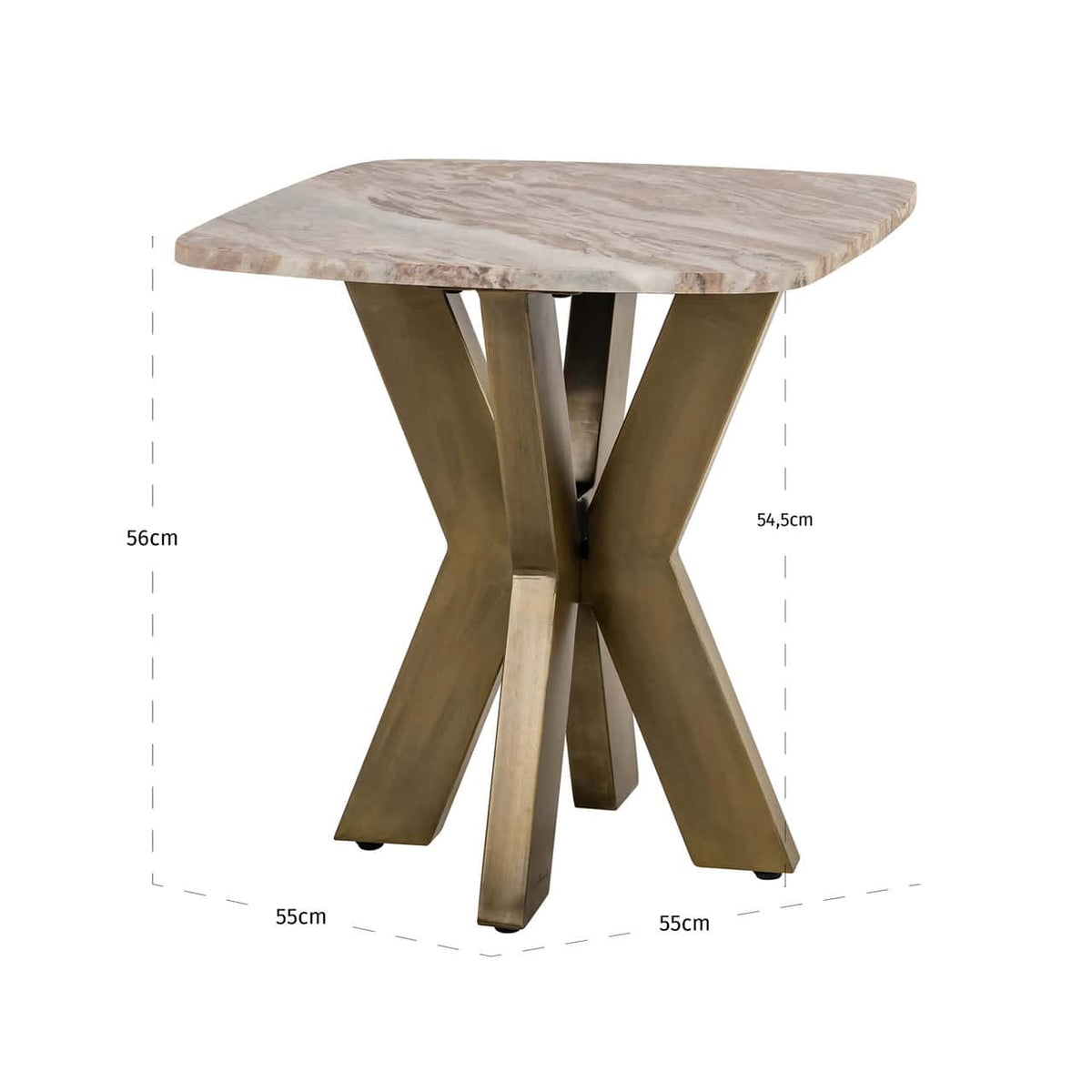 Bodmin Blush Beige Side Table