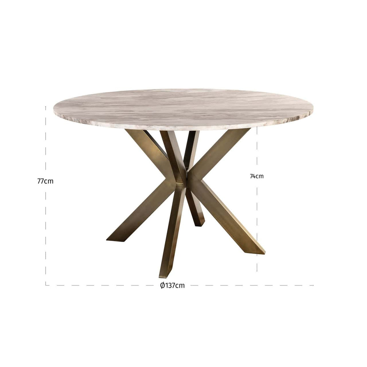 Bodmin Blush Beige Dining Table