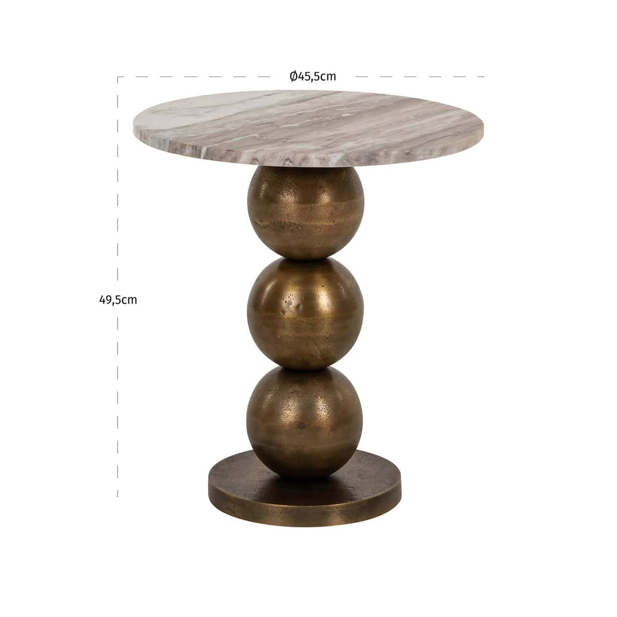 Barlow Blush Beige Side Table