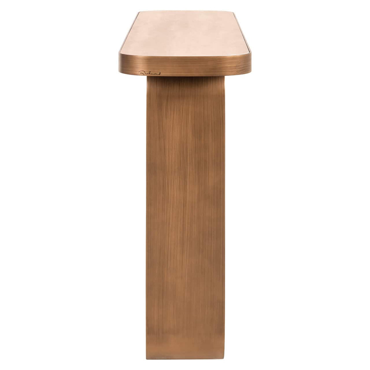 Lugano Brushed Gold Console Table