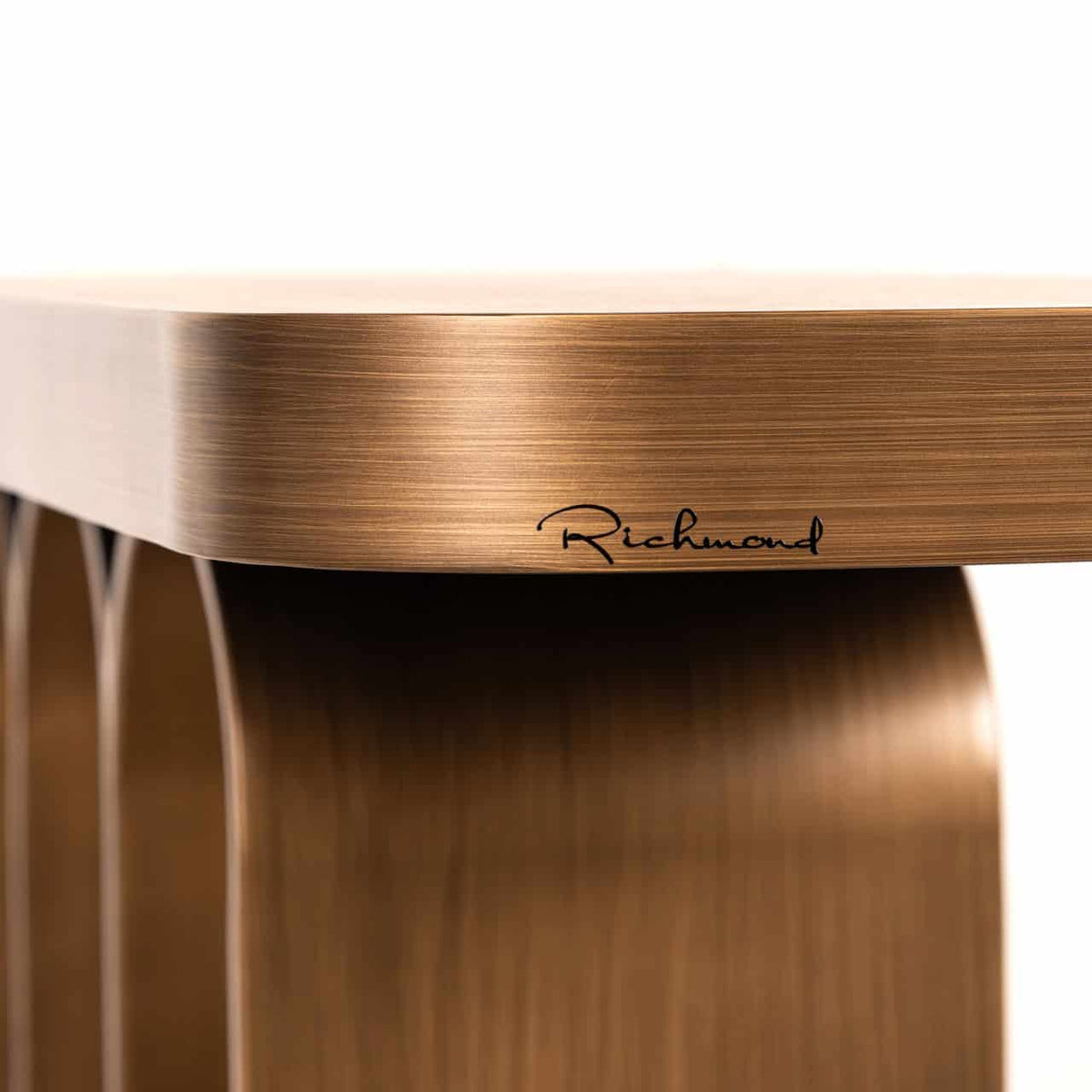Lugano Brushed Gold Console Table