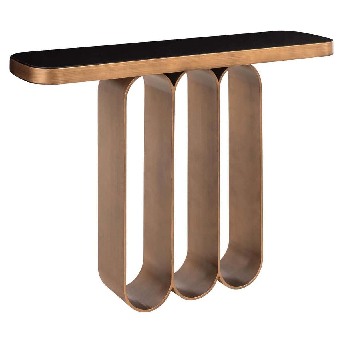 Lugano Brushed Gold Console Table