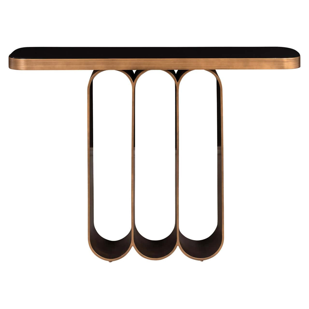 Lugano Brushed Gold Console Table