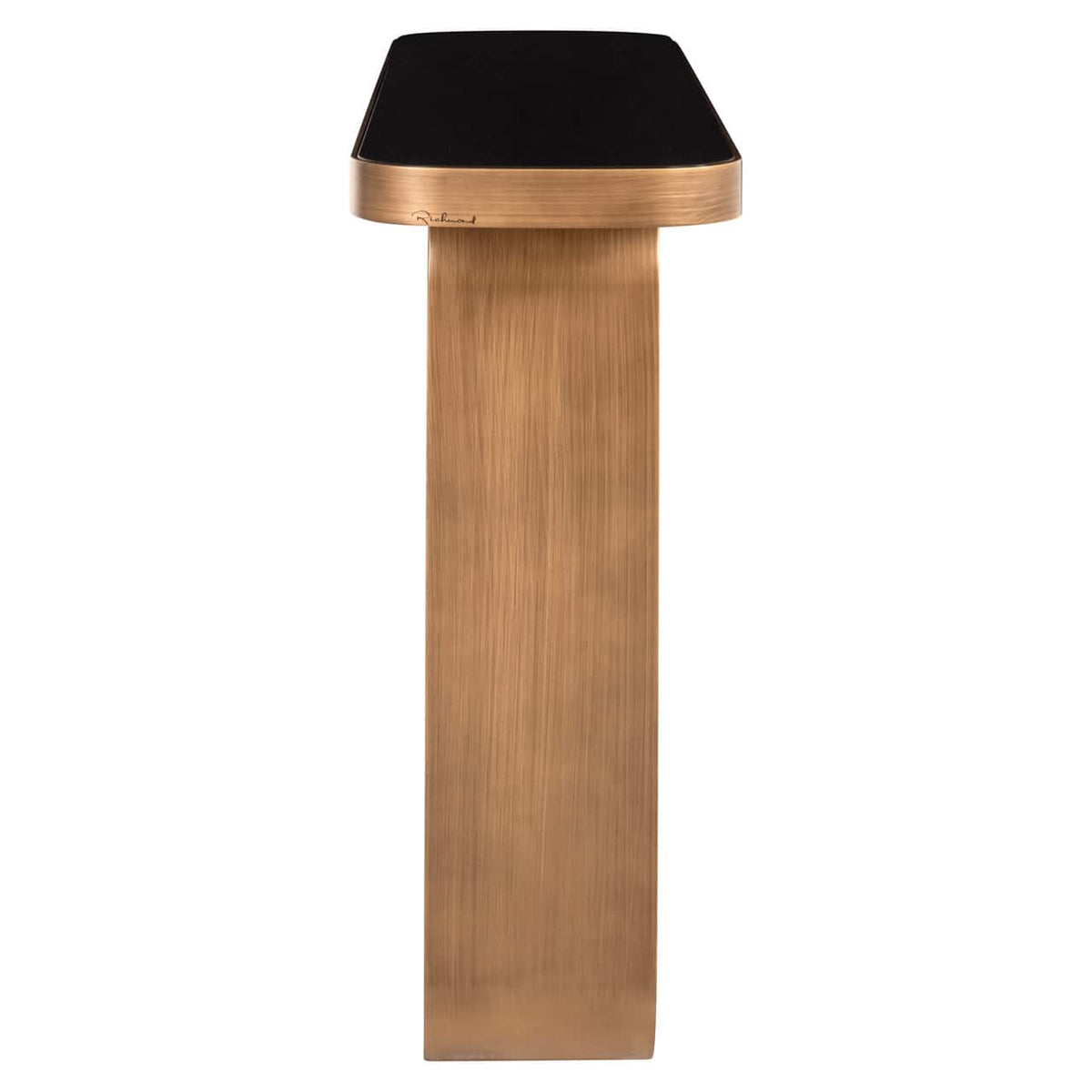 Lugano Brushed Gold Console Table