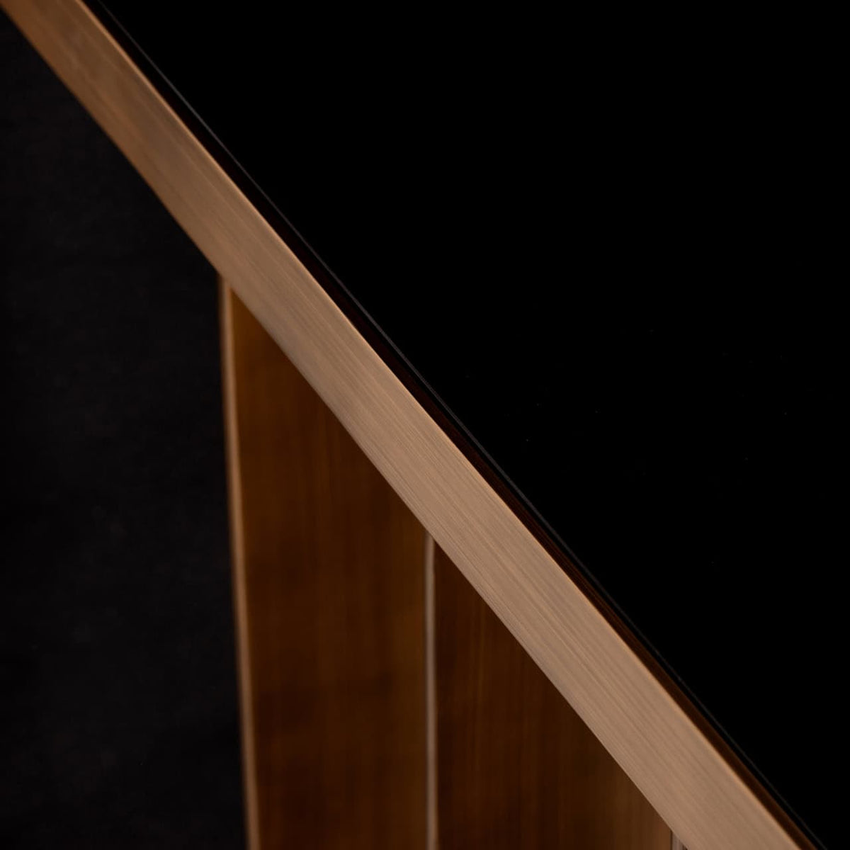 Lugano Brushed Gold Console Table