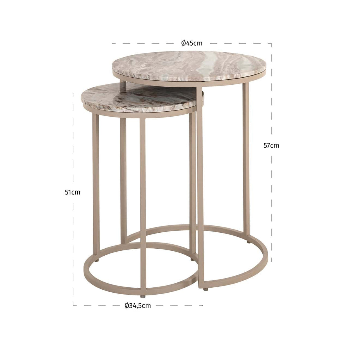 Fairford Clay Side Table Set
