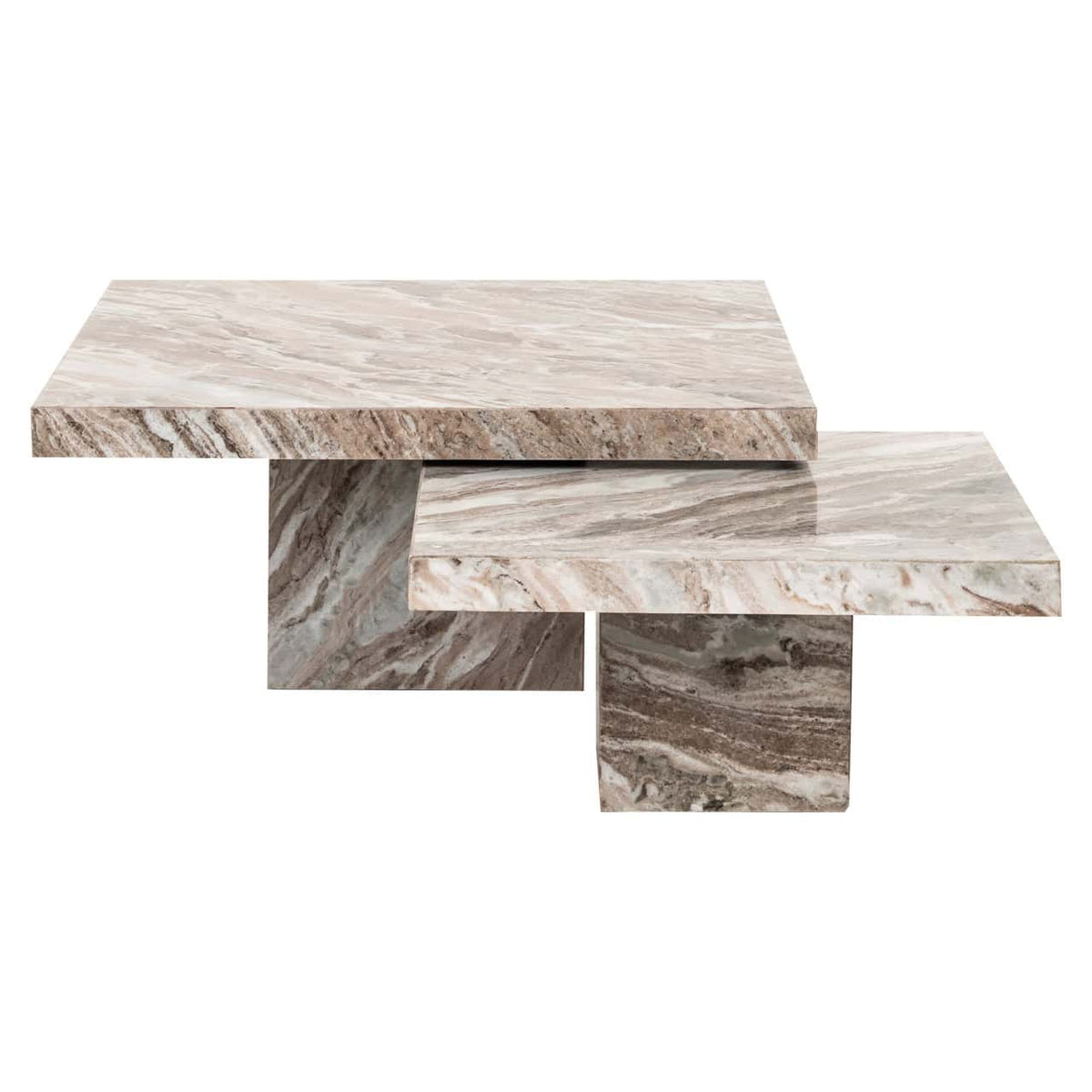 Ramsey Blush Beige Coffee Table Set