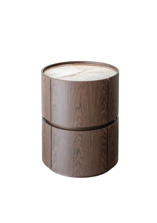 Ceramic Top Round Side Table