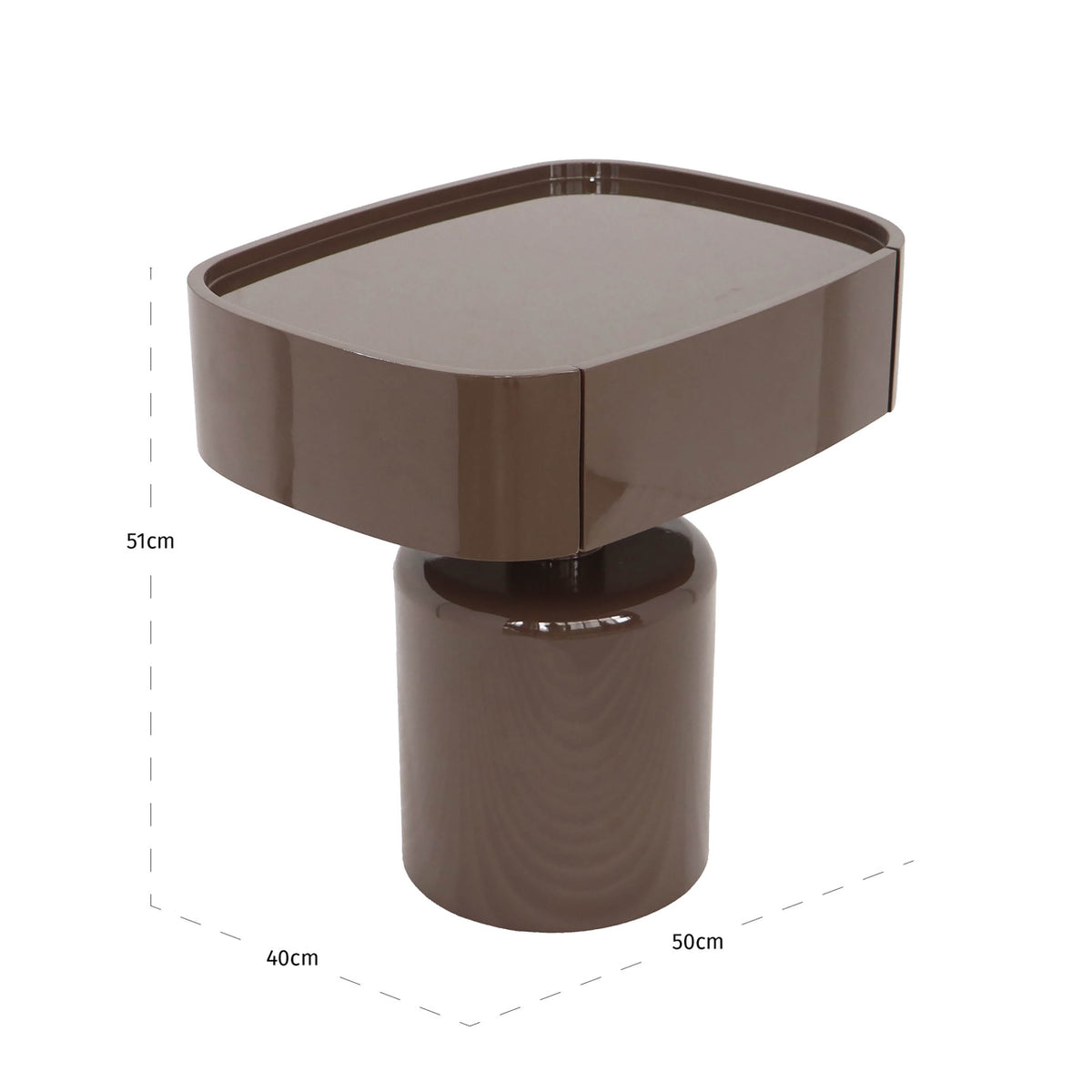 Romilly Chestnut Bedside Table