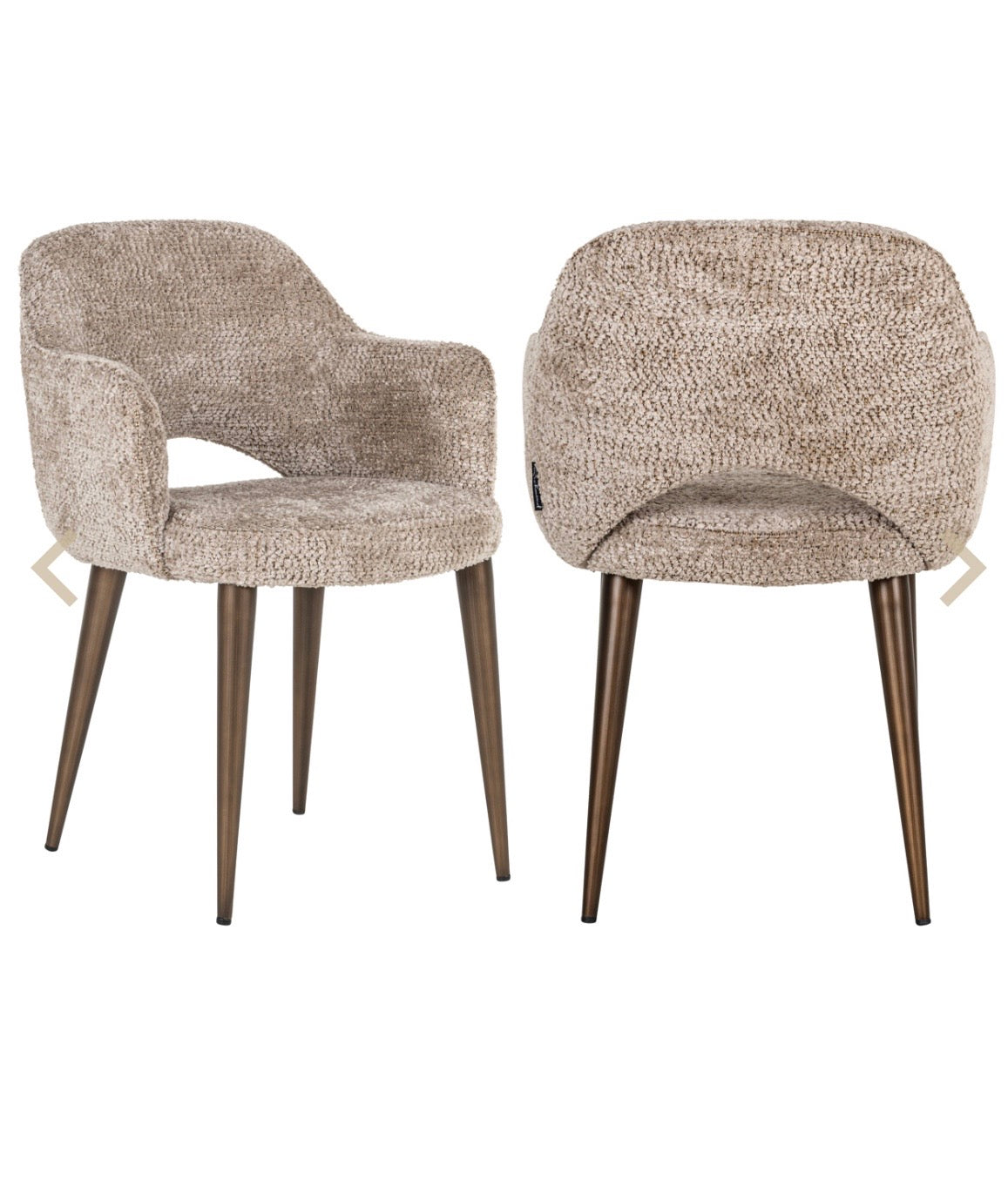 Luxury Soft Beige Dining Chair