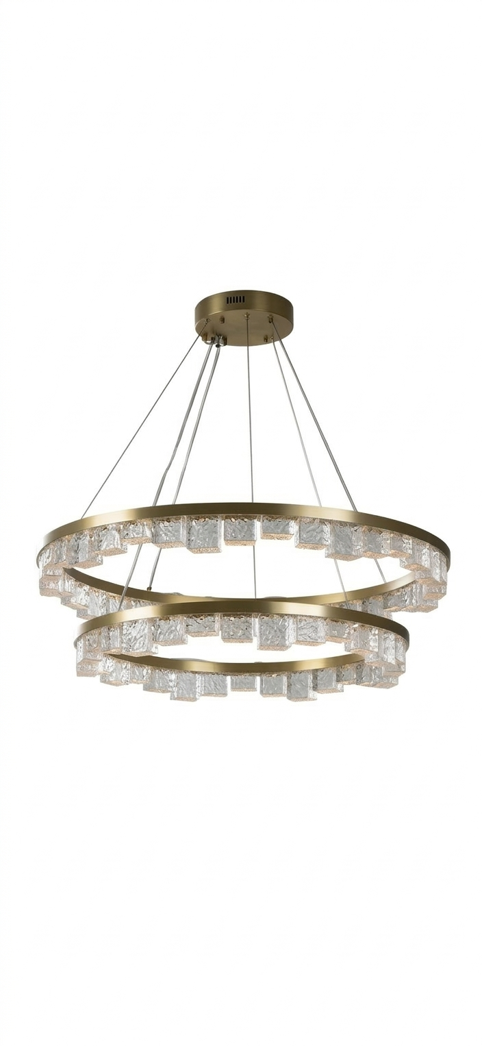 Bespoke Opulent Crystal Tiered Chandelier
