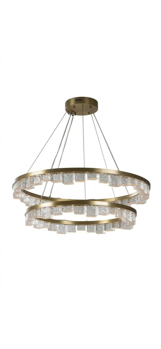 Bespoke Opulent Crystal Tiered Chandelier
