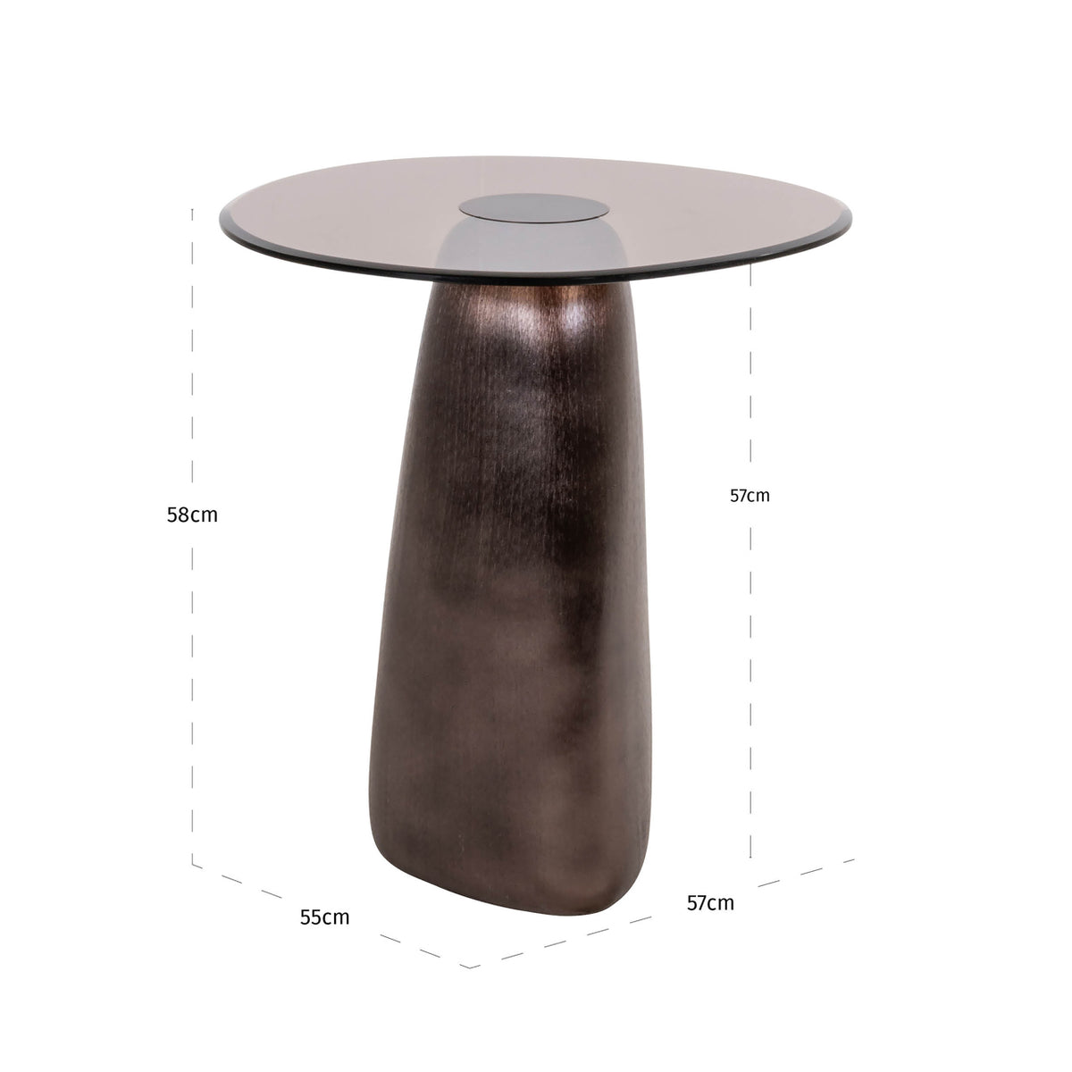 Hawthorn Bronze Side Table