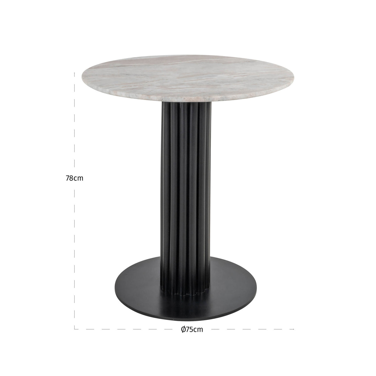 Nyla Blush Beige Bistro Table