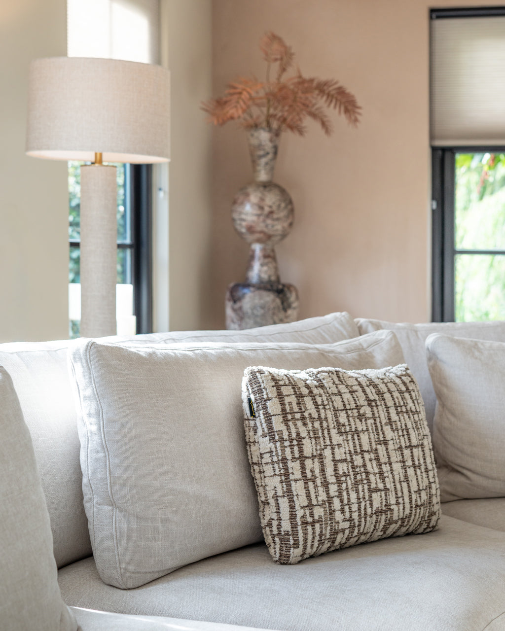 Jolie Beige Floor Lamp