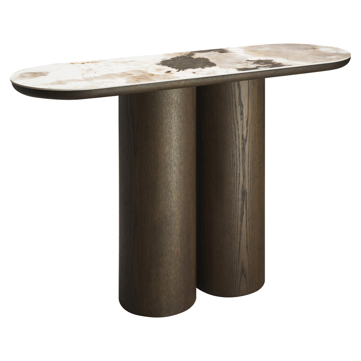 Langley Brown Console Table