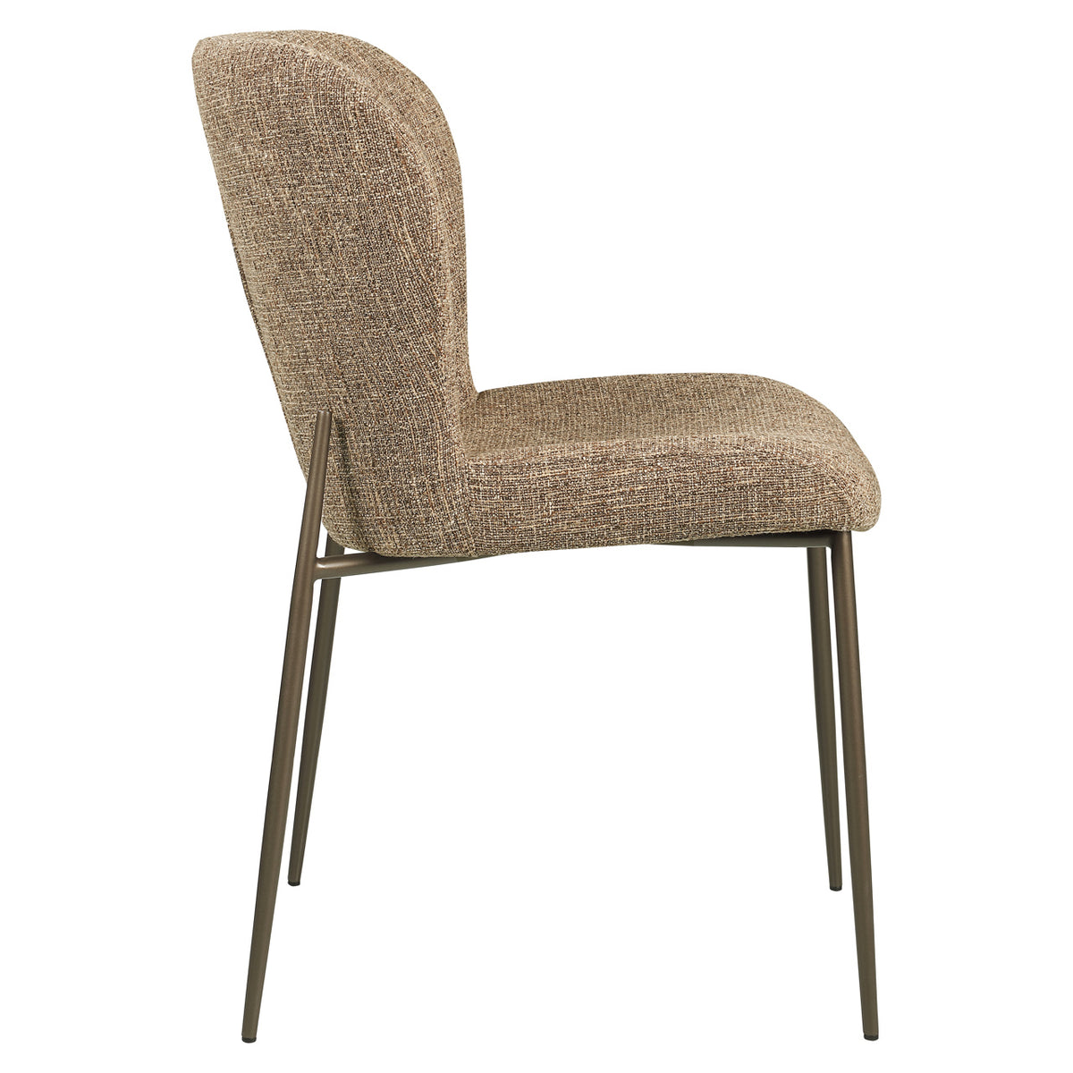 Oakby Brown Tweed Dining Chair Set of 2