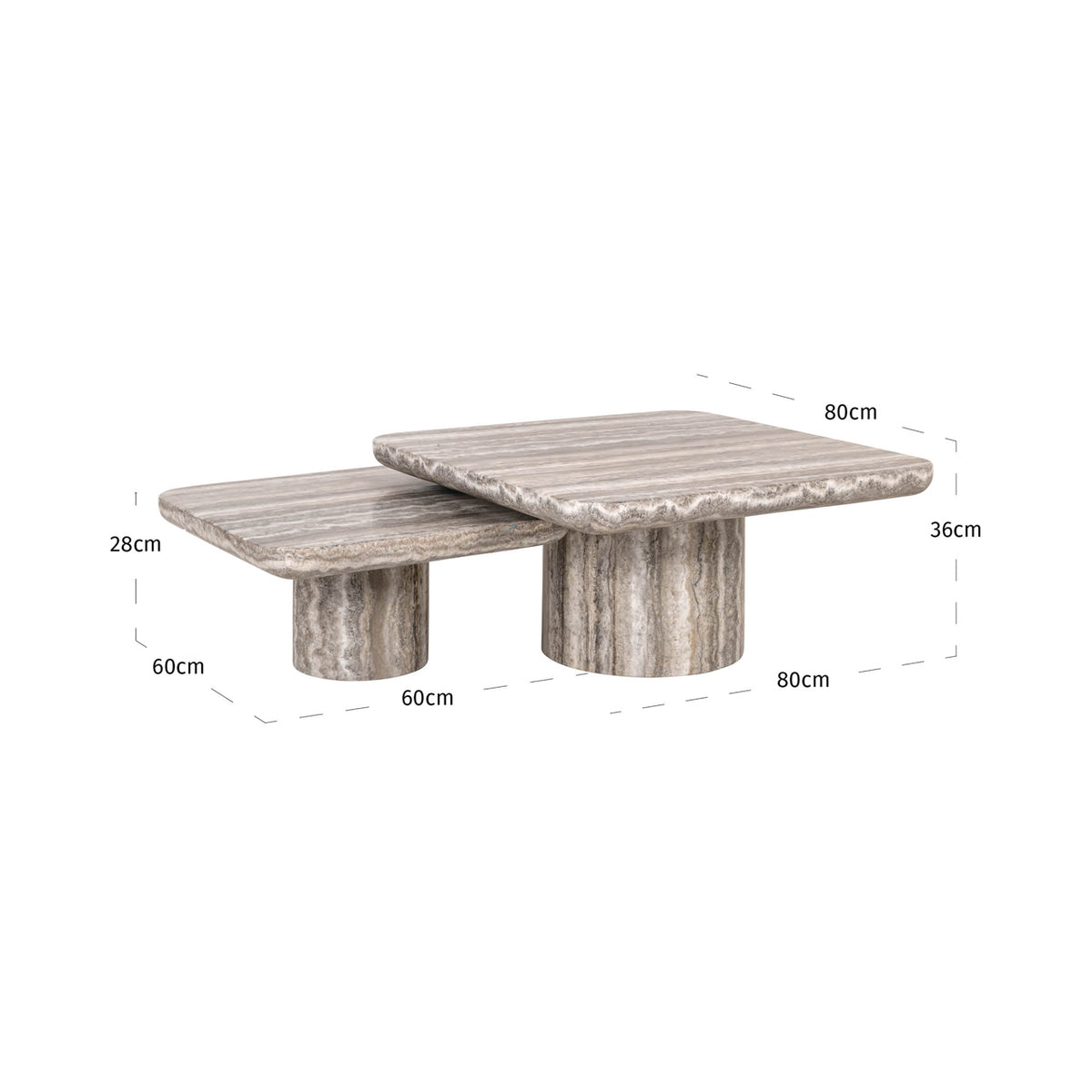 Dulcie Grey Coffee Table Set