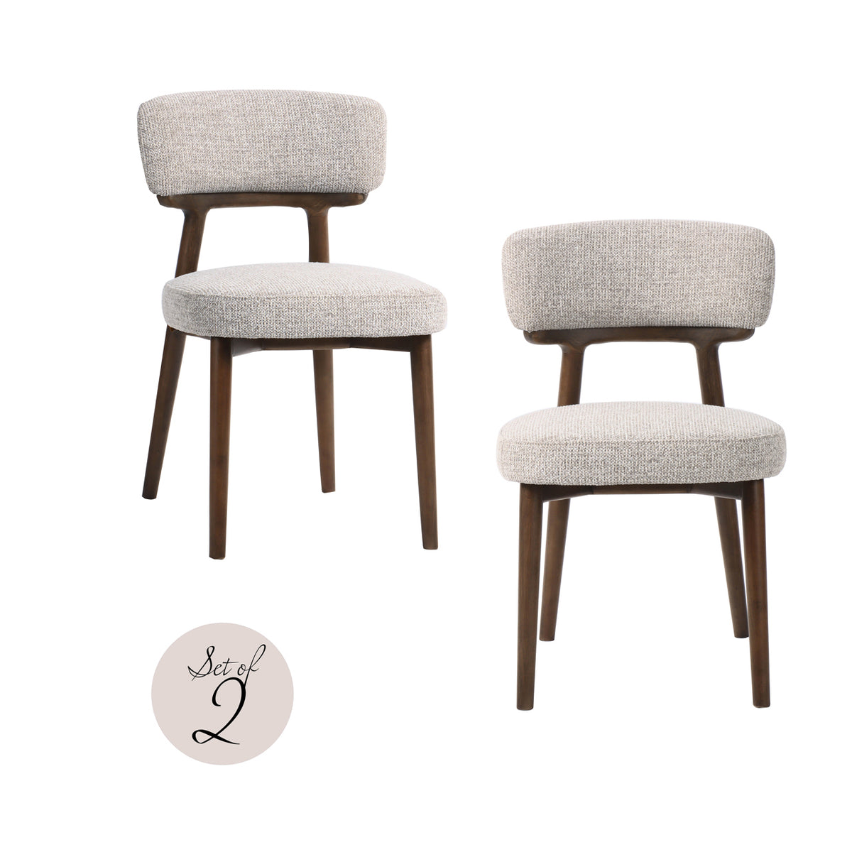 Baxter Natural Fancy Dining Chair Set of 2