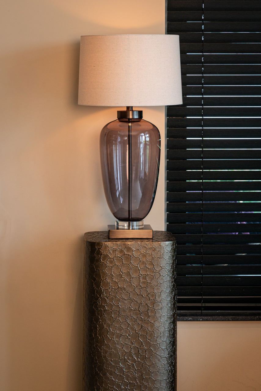 Monroe Smoke Table Lamp