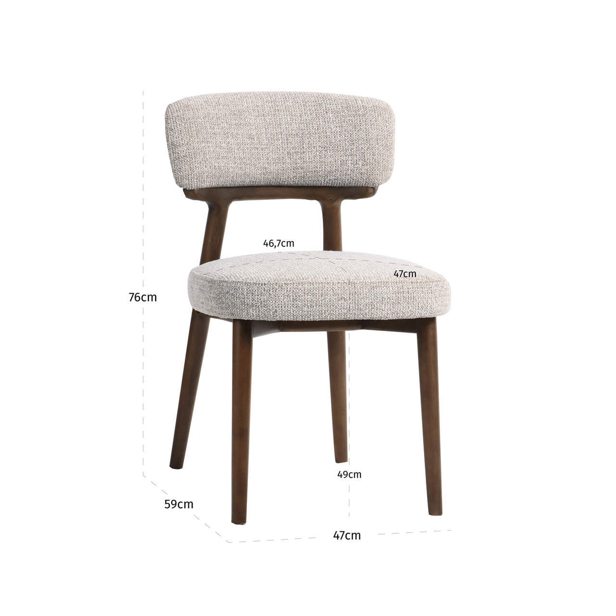Baxter Natural Fancy Dining Chair Set of 2