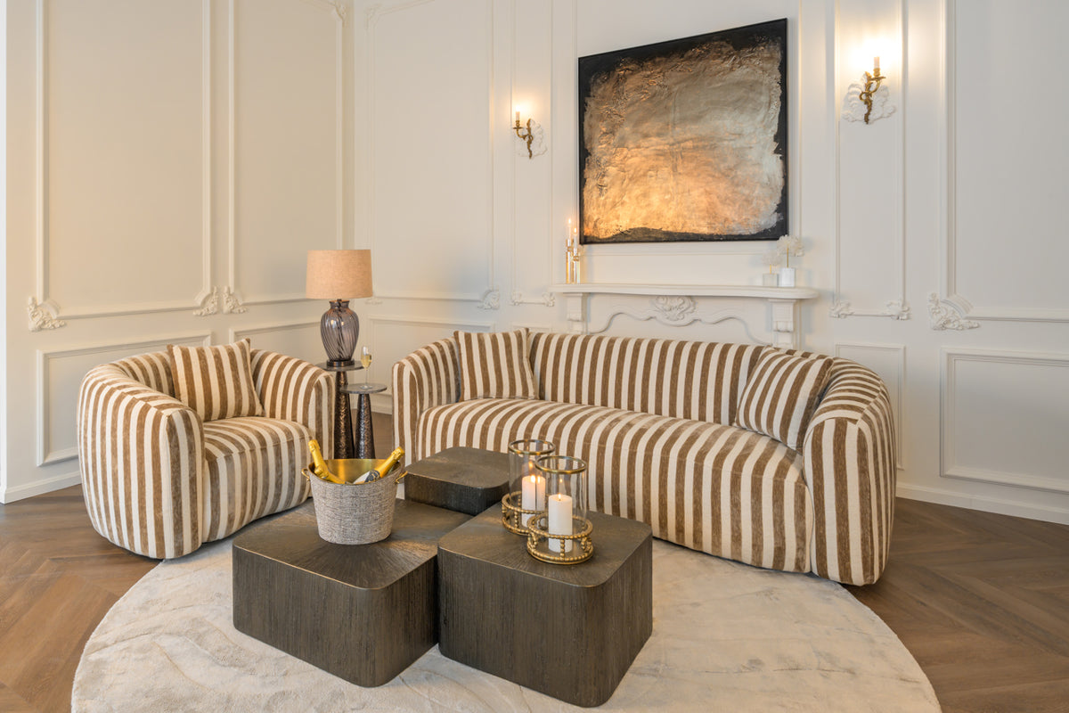 Cubist Bronze Coffee Table Set