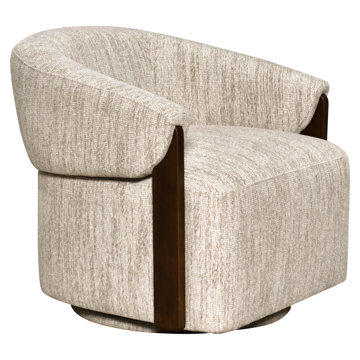 Marisol Natural Softweave Swivel Occasional Chair