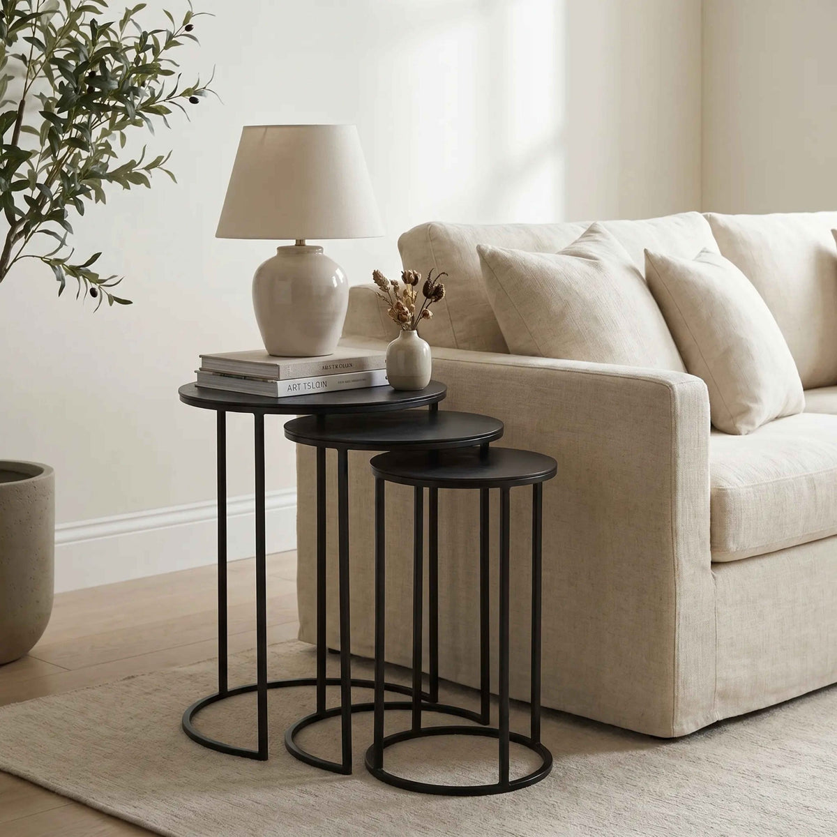 Erice Set of Round Nesting Tables