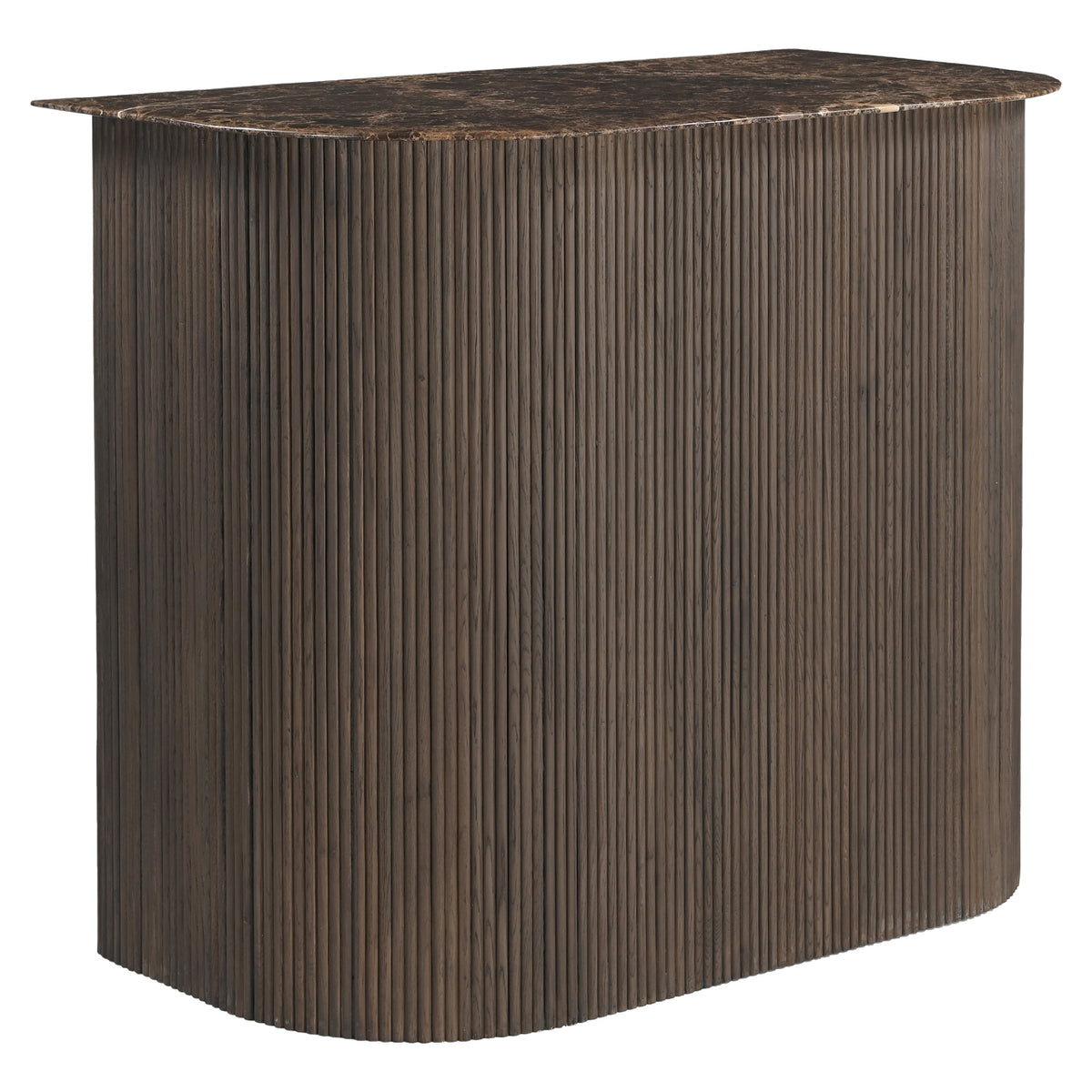 Castella Smoked Charcoal Home Bar Cabinet
