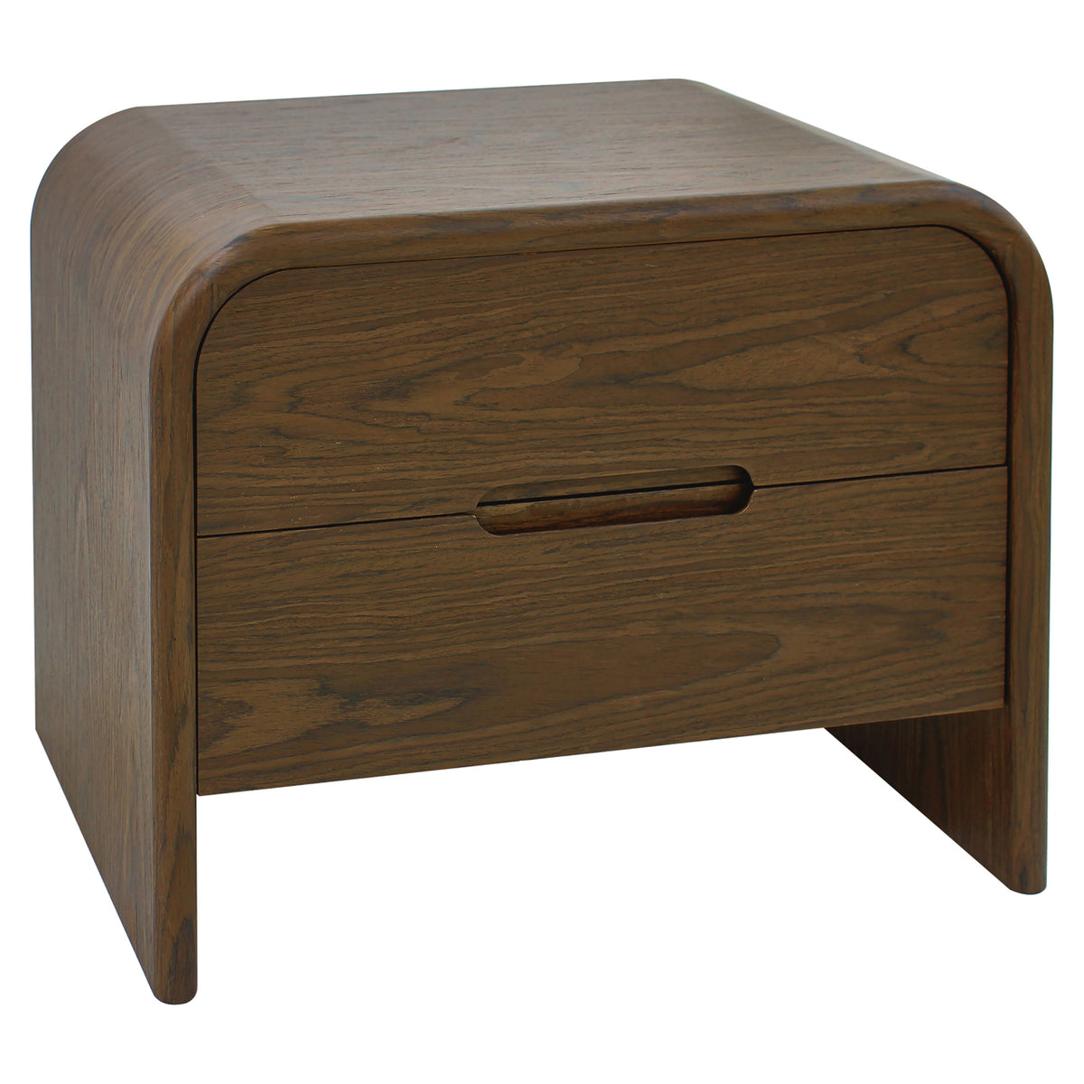 Bedale Brown 2 Drawer Bedside Table