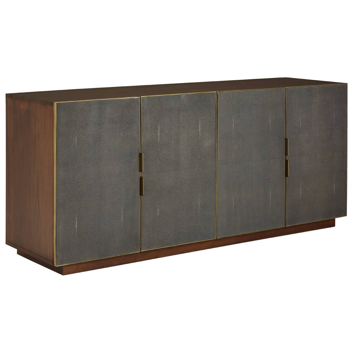 Ashford Grey Shagreen and Walnut Sideboard
