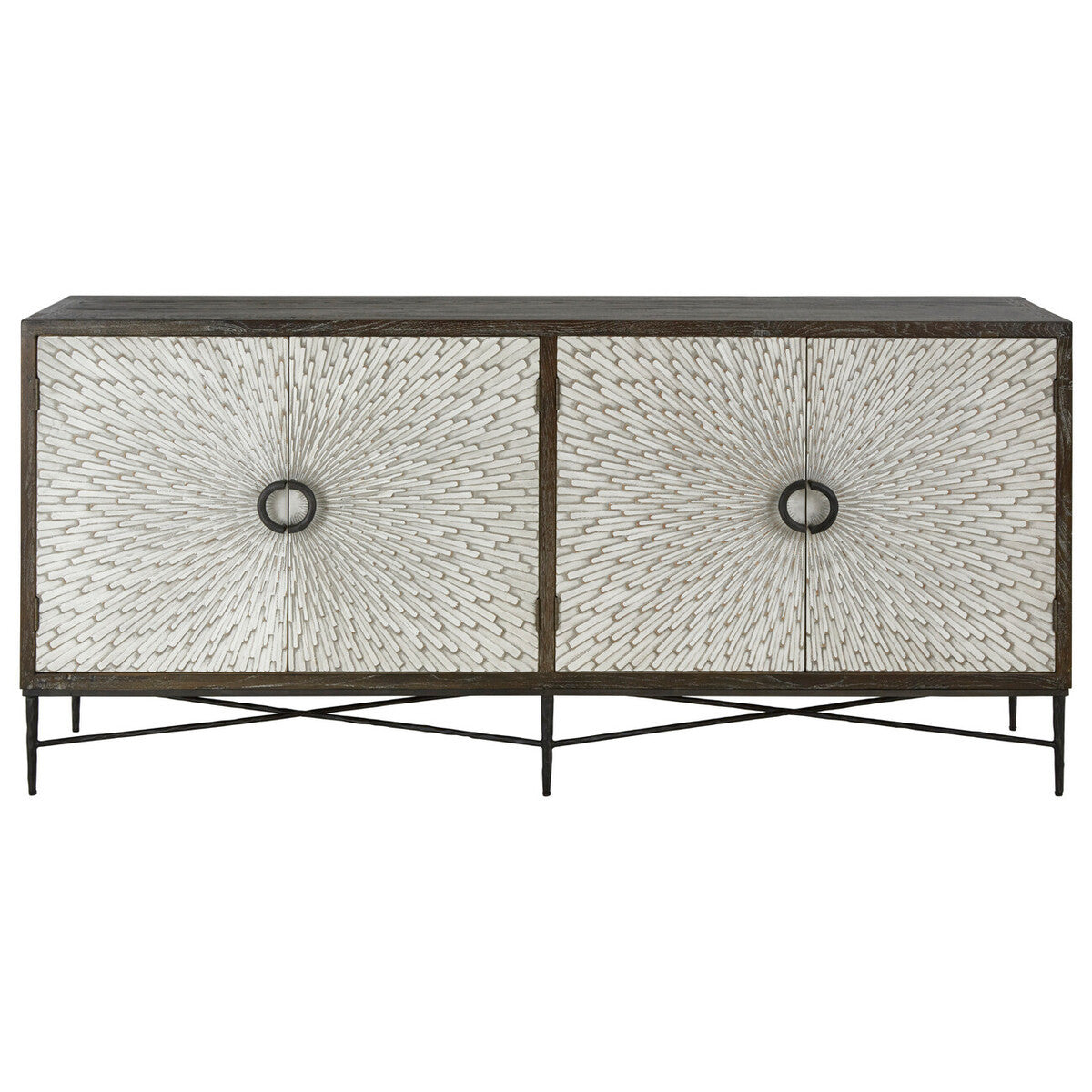Brecon Grey Wash Elm Sideboard