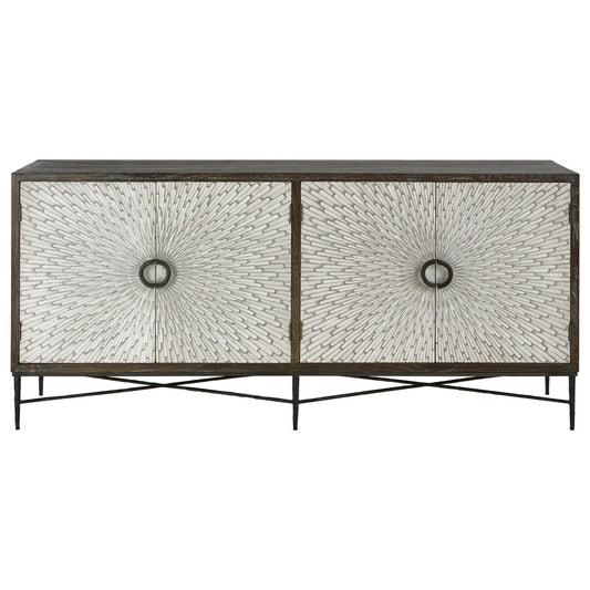 Brecon Grey Wash Elm Sideboard