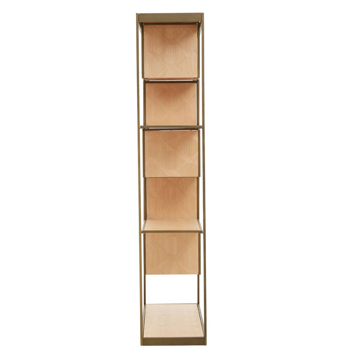 Geneva Brushed Brass Shelving Unit