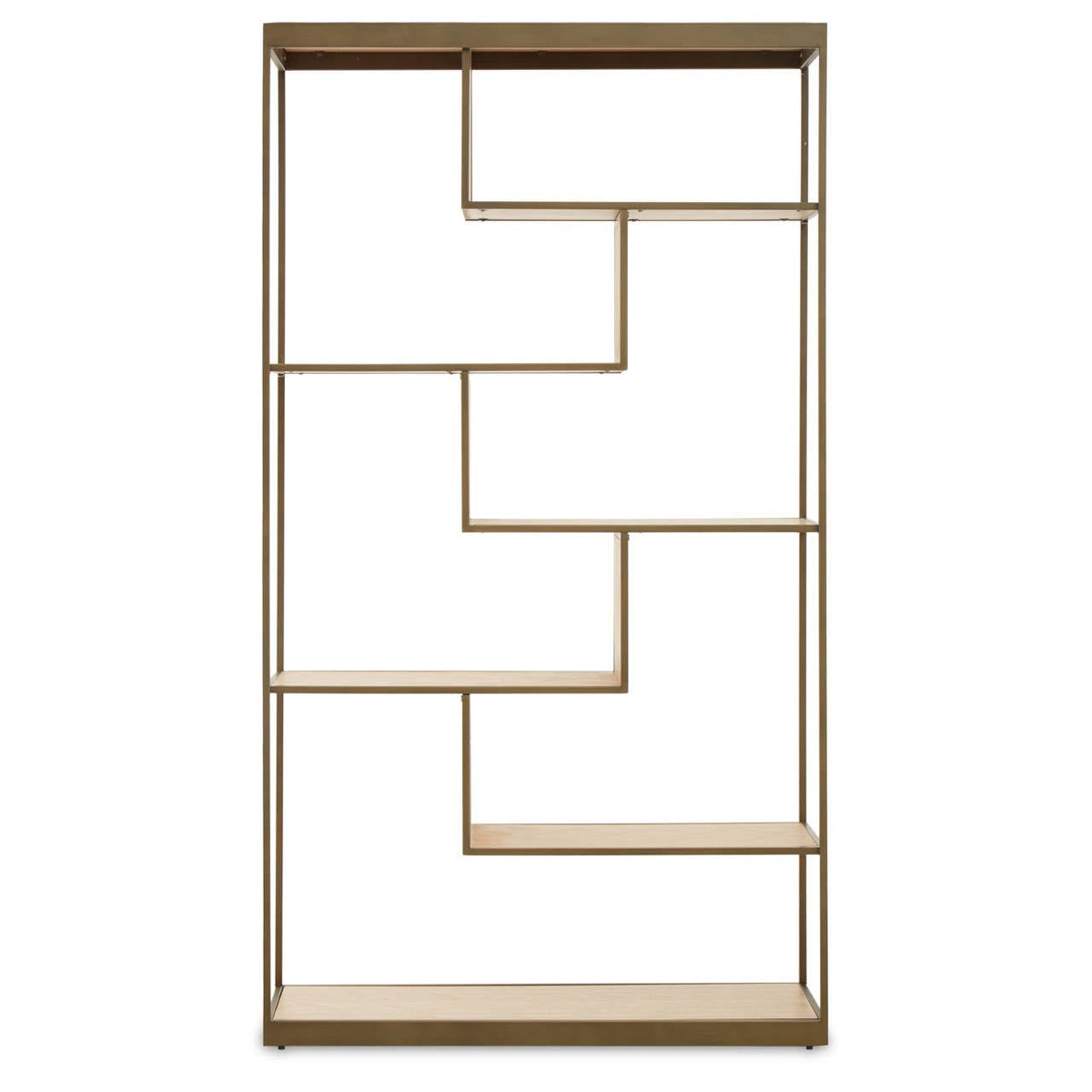 Geneva Brushed Brass Shelving Unit
