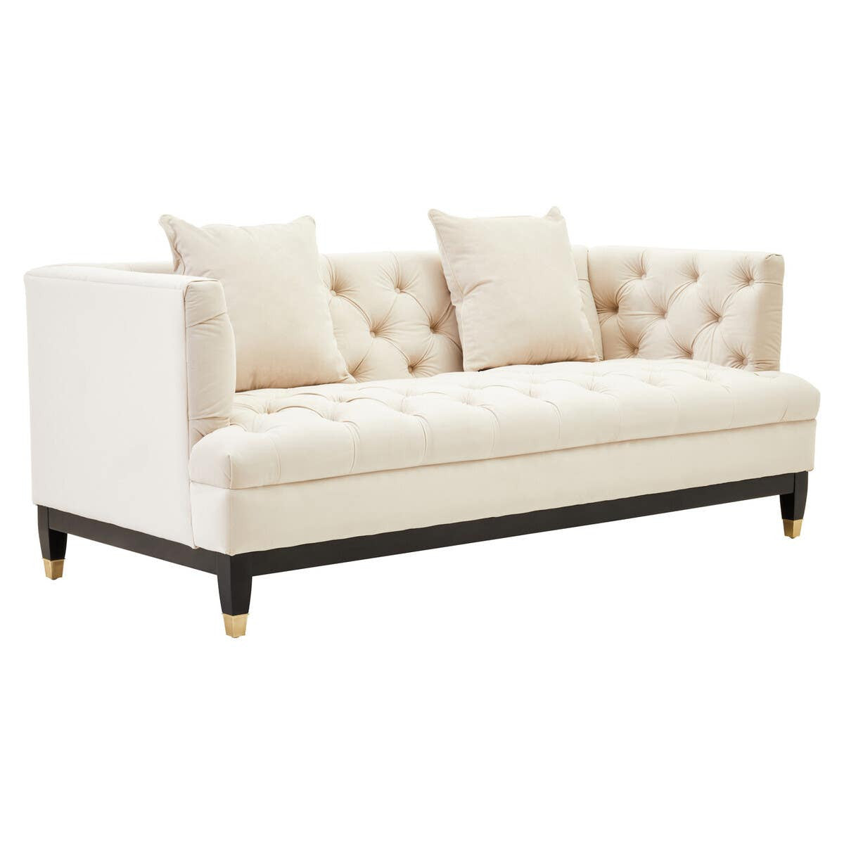 Hampton Ivory 2 Seater Chesterfield Sofa