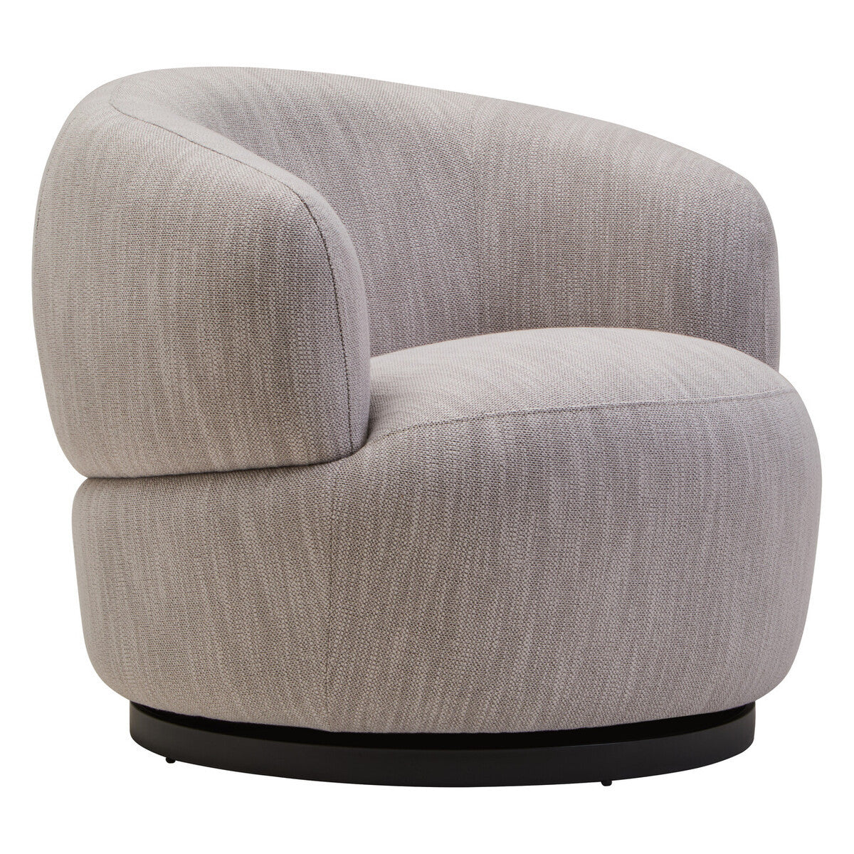 Orbit Grey Curved Swivel Chair