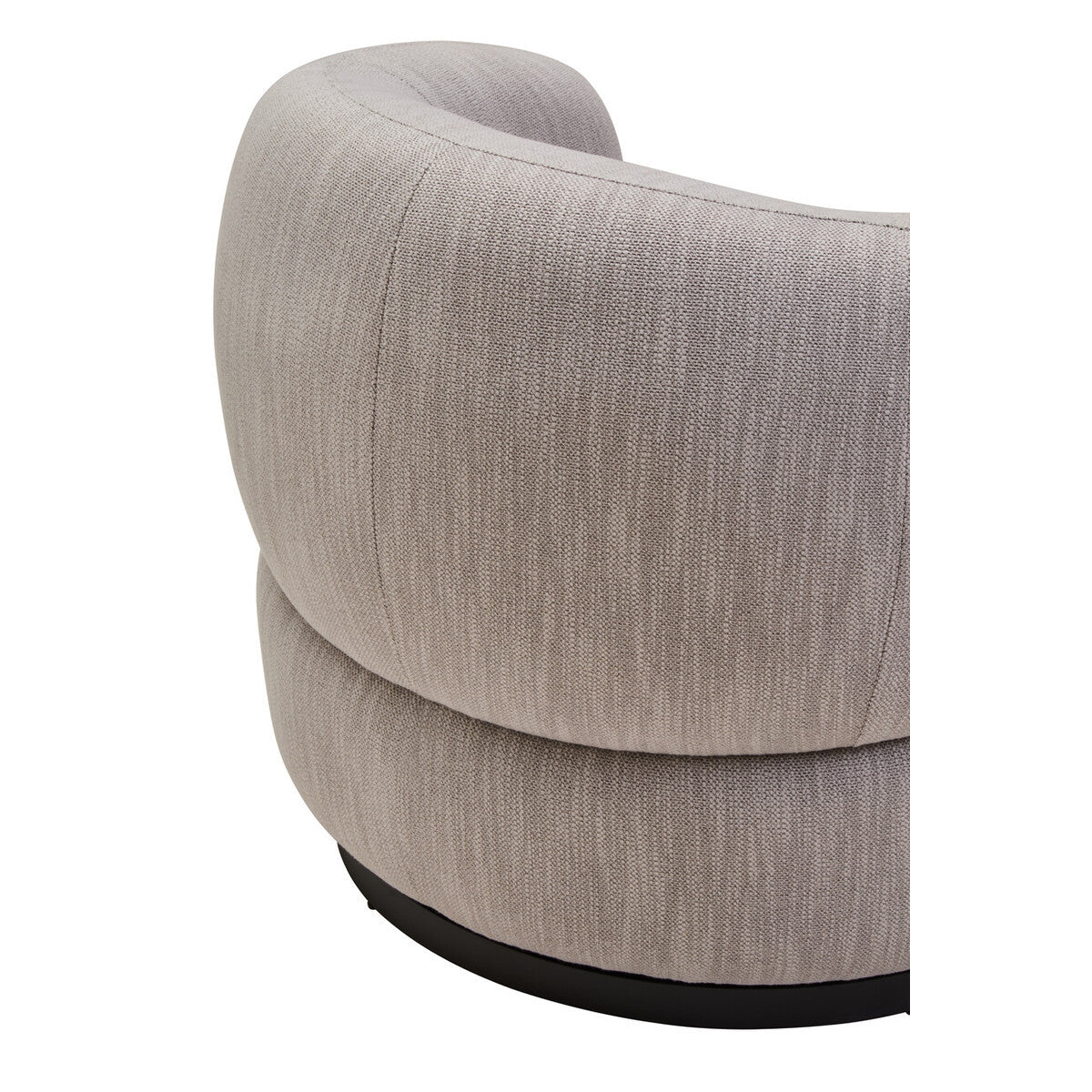 Orbit Grey Curved Swivel Chair