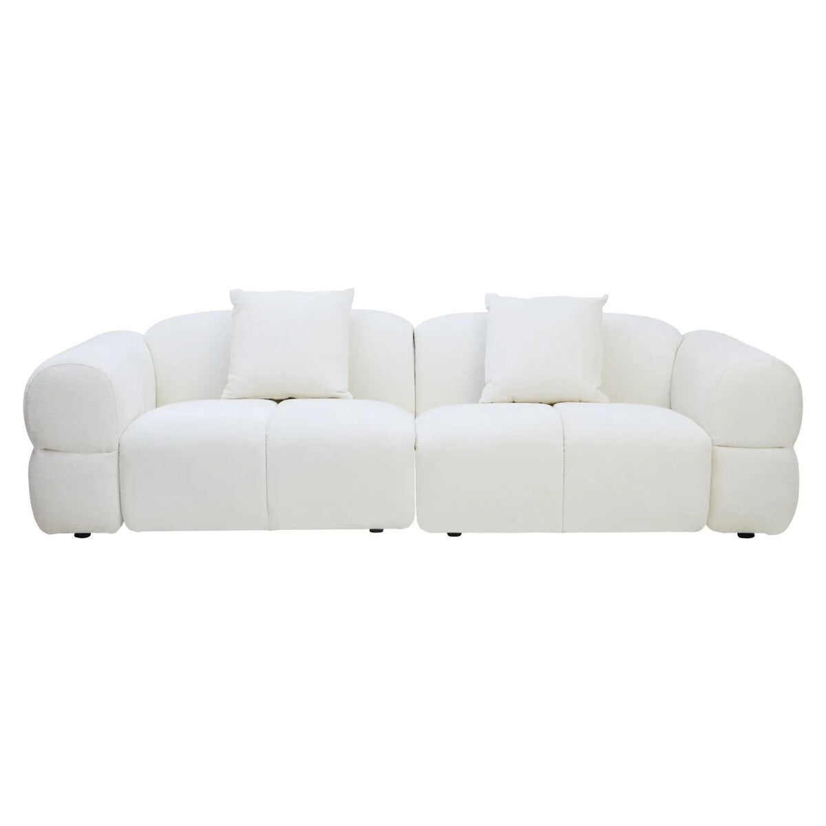 Nimbus Cream Textured 3 Seater Sofa