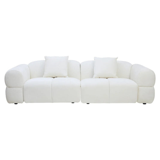 Nimbus Cream Textured 3 Seater Sofa