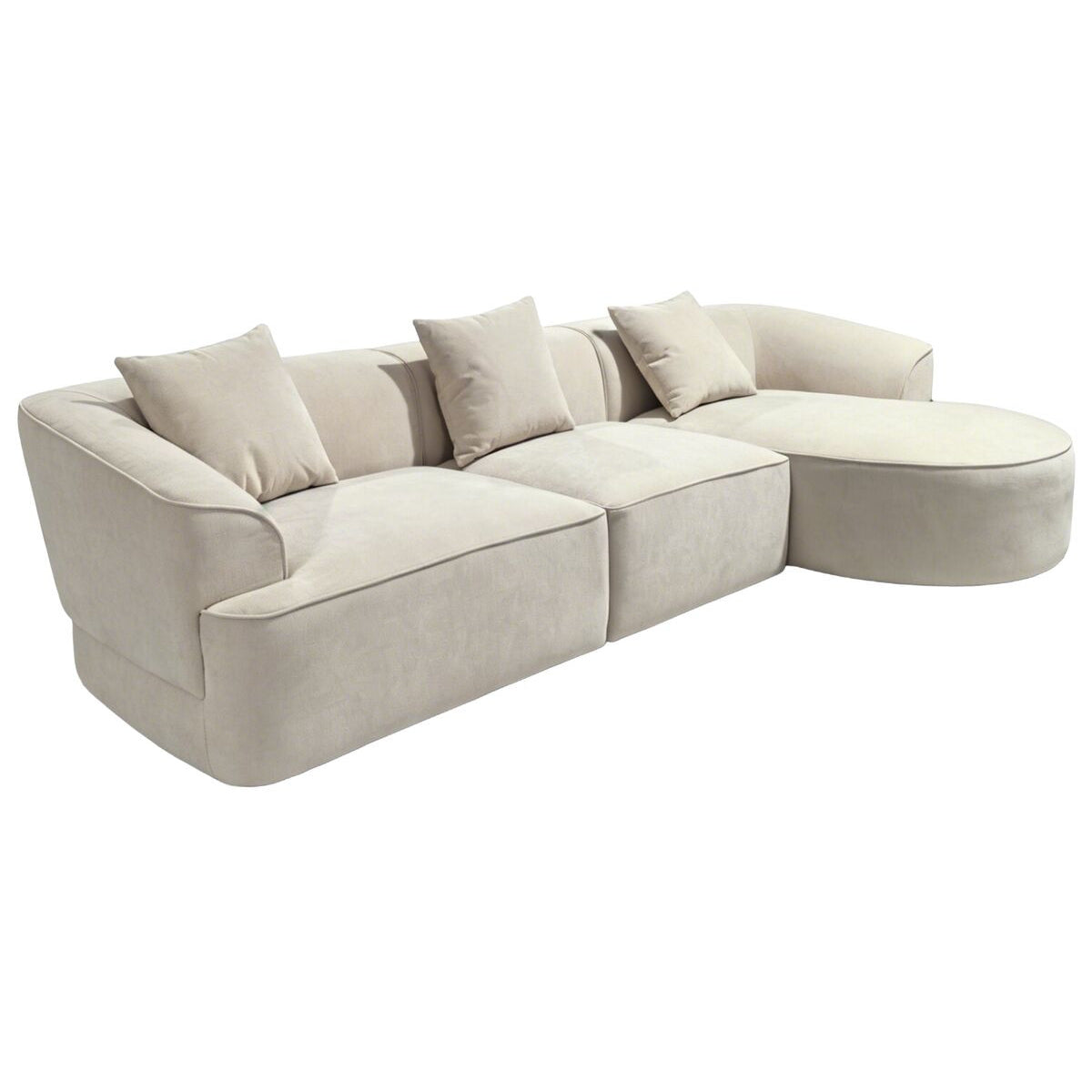 Solano Natural Textured Corner Sofa