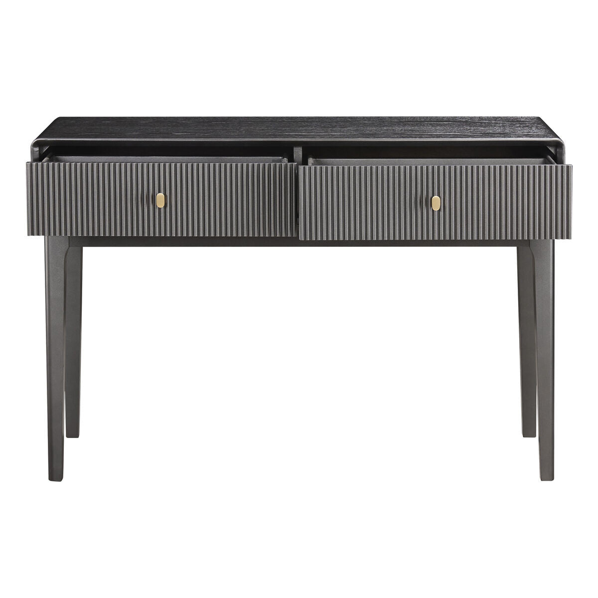 Halston Mocha Fluted Dressing Table
